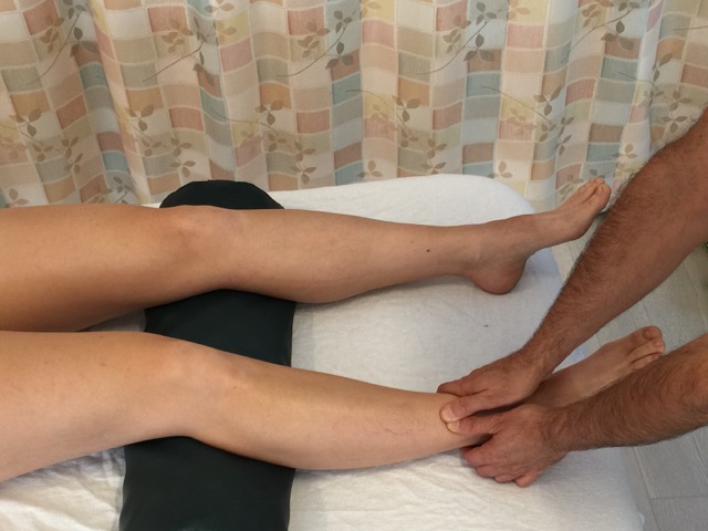 massage for a client with an inversion ankle sprain
